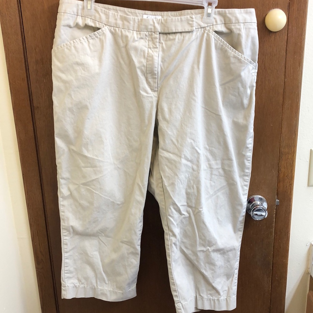 envision avenue | khaki cropped pants